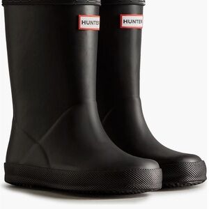 Hunter Kids First Classic Black Rainboots